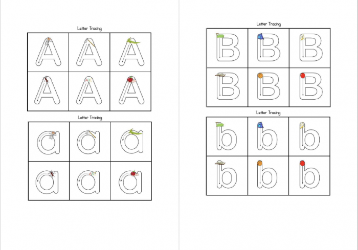 《 Alphabet Worksheets 9 Set》9套不同的26个英文字母作业纸合集 PDF百度云网盘下载