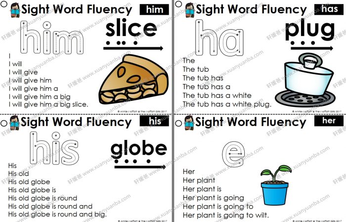 《Sight word fluency sentence》价值24美元的金字塔句子练习册 PDF百度云网盘下载
