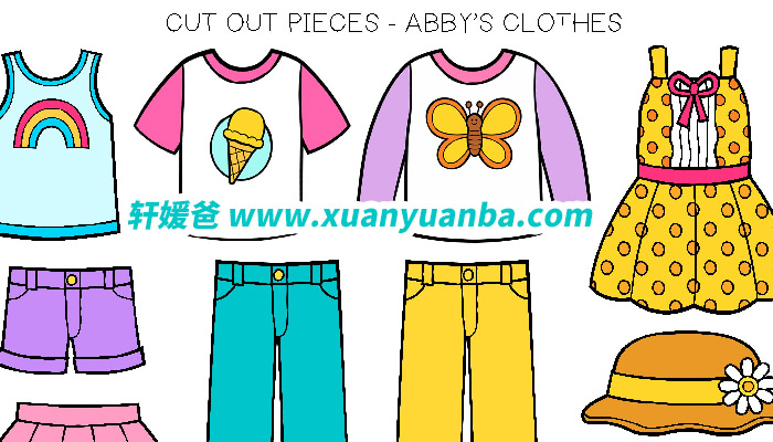 Cloth 天气主题 换装游戏纸适合做安静书素材pdf 轩媛爸 Cloth 天气主题 换装游戏纸适合做安静书素材pdf 轩媛爸