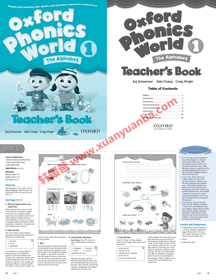 《Oxford Phonics World牛津拼读世界1-5册》高清PDF音频视频游戏软件全套含课件 百度云网盘下载