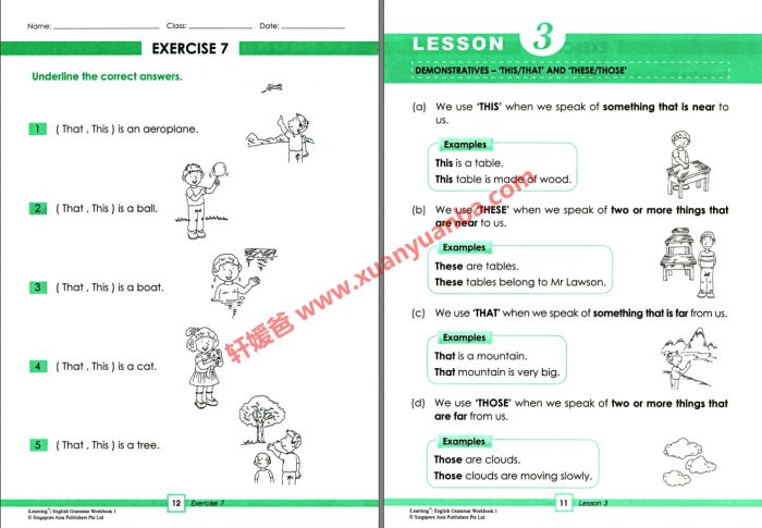 《新加坡Sap Learning Grammar语法练习册》L1-L6全套高清PDF 百度云网盘下载