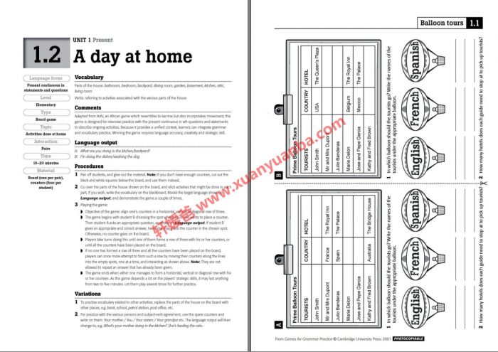 《Games for Grammar Practice 》剑桥超赞的英语语法游戏练习册 原版高清PDF百度云网盘下载