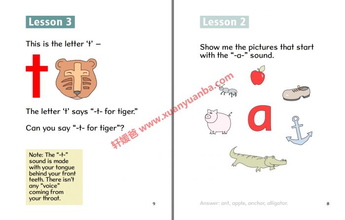 《Alphabetti Book 好玩的字母书》11本+练习纸 画风简单可爱 可打印 PDF 百度云网盘下载