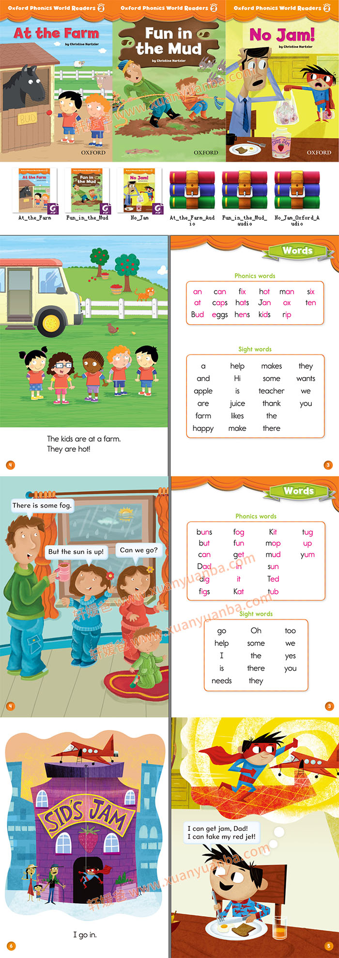 《Oxford Phonics World Readers L1 – L5》牛津英文绘本高清共15本 PDF+MP3 百度云网盘下载