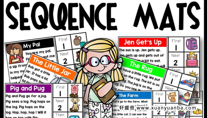 《Sequencing Mats Reading》阅读理解排序练习册2本 PDF百度云网盘下载