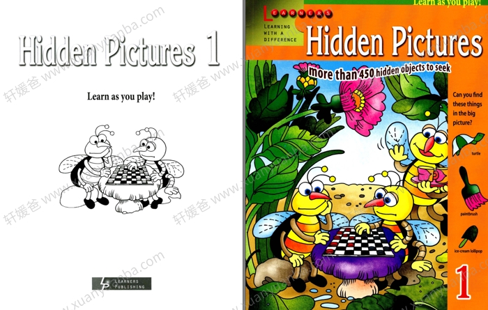 《Hidden pictures1-2》游戏书2册 锻炼孩子的专注力 PDF格式百度云网盘下载