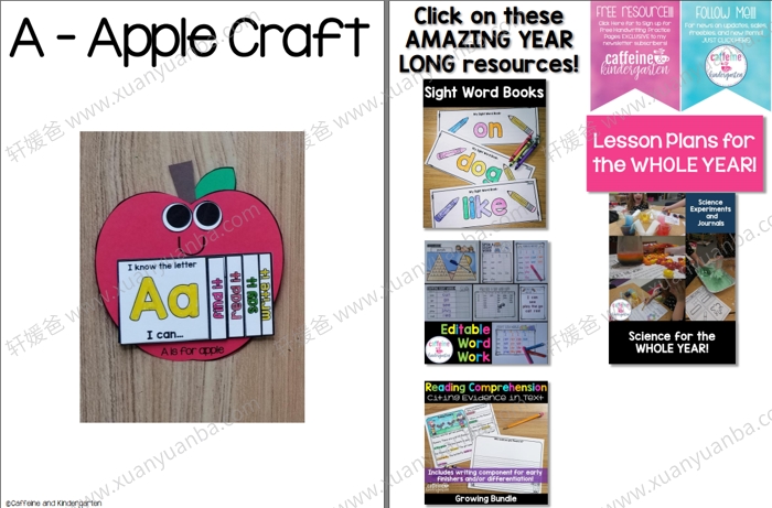 《Alphabet Crafts and interactive books》26个字母练习手工 270页 PDF格式百度云网盘下载