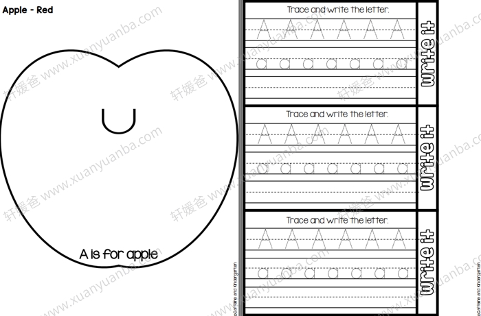 《Alphabet Crafts and interactive books》26个字母练习手工 270页 PDF格式百度云网盘下载