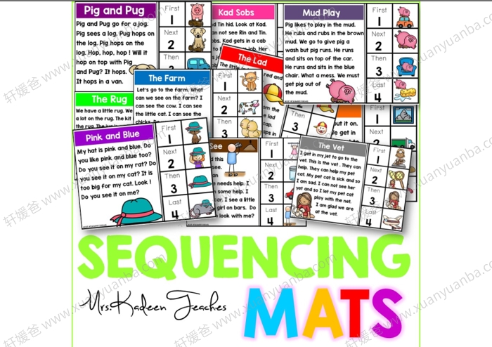《Sequencing Mats Reading》阅读理解排序练习册2本 PDF百度云网盘下载