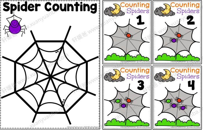 《Halloween Preschool》万圣节游戏素材练习册作业纸2册PDF 百度云网盘下载