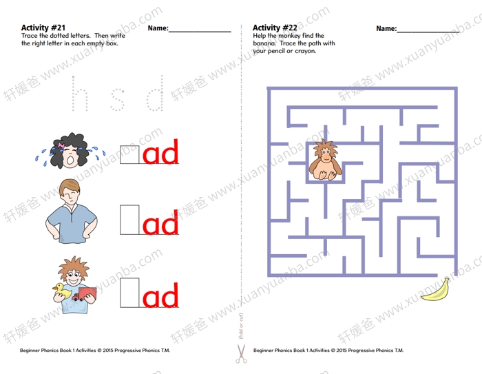 《Progressive Phonics》字母书写自然拼读教材+便携绘本 PDF 百度云网盘下载