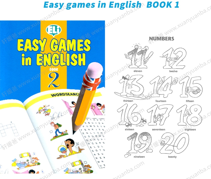 《Easy games in English2册》好玩的英文游戏练习册 PDF 百度云网盘下载