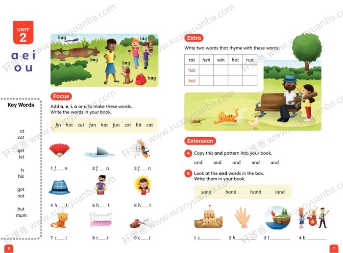 《Nelson1-6册》牛津尼尔森自然拼读教材练习册 PDF百度云网盘下载