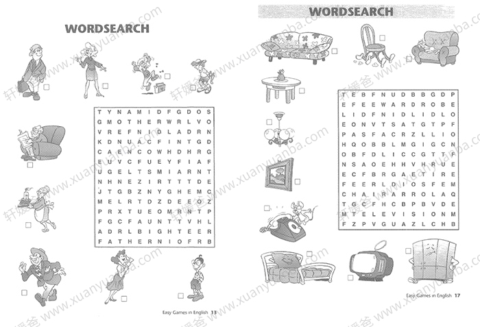 《Easy games in English2册》好玩的英文游戏练习册 PDF 百度云网盘下载