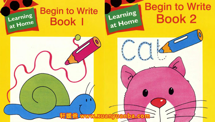 《控笔练习 Begin to Write Book 1+2》发展和练习手写的基础知识练习册 PDF百度云网盘下载