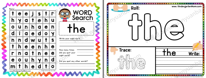 《Sight Word of the week program》高频词练习册380页涵盖九大类学习活动
