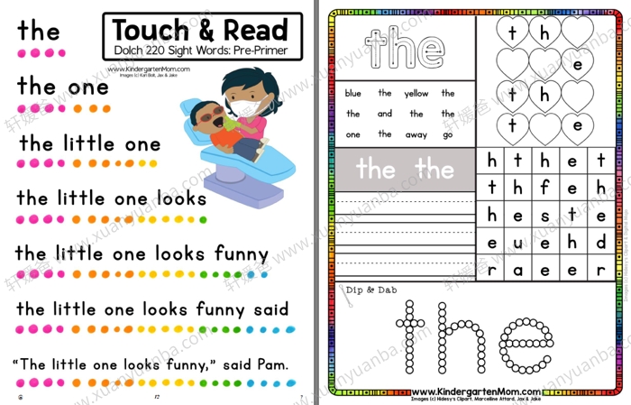 《Sight Word of the week program》高频词练习册380页涵盖九大类学习活动