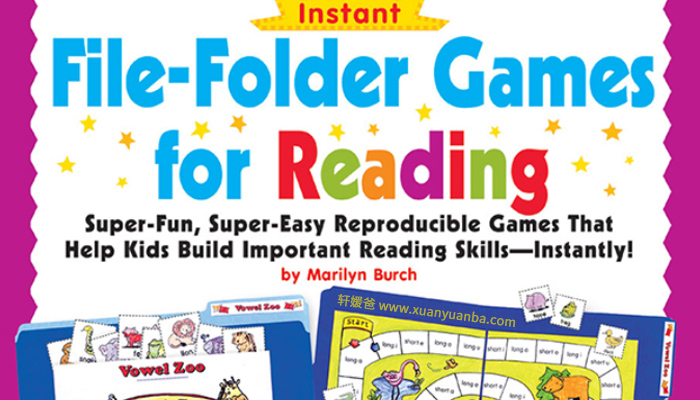 《Instant File-Folder Games for Reading》阅读游戏手工书提供阅读技能PDF百度云网盘下载