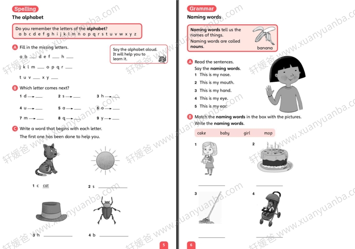 《Nelson1-6册》牛津尼尔森自然拼读教材练习册 PDF百度云网盘下载