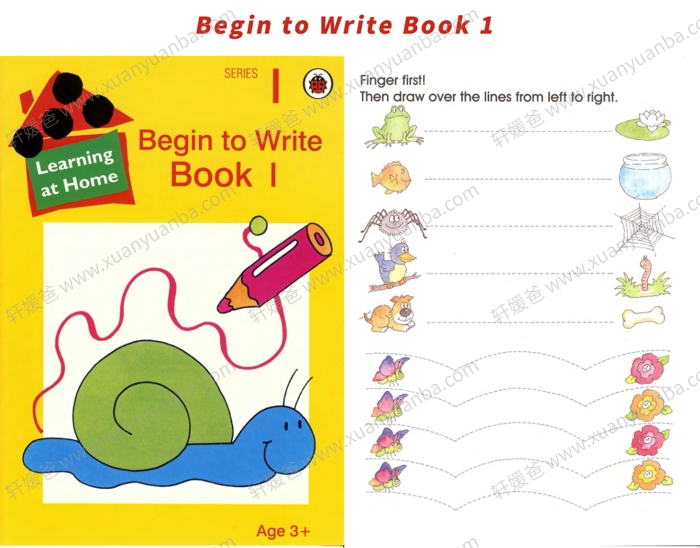 《控笔练习 Begin to Write Book 1+2》发展和练习手写的基础知识练习册 PDF百度云网盘下载