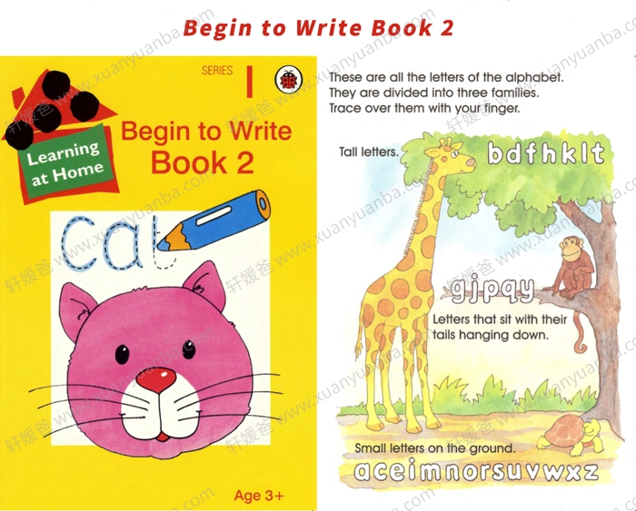 《控笔练习 Begin to Write Book 1+2》发展和练习手写的基础知识练习册 PDF百度云网盘下载