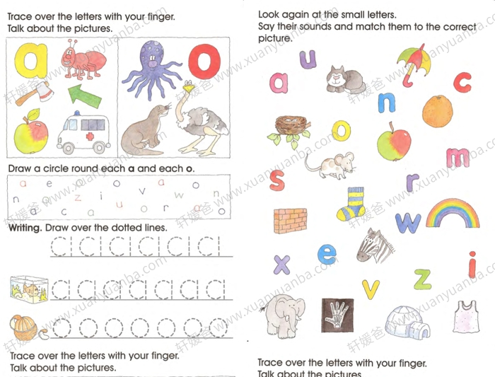 《控笔练习 Begin to Write Book 1+2》发展和练习手写的基础知识练习册 PDF百度云网盘下载