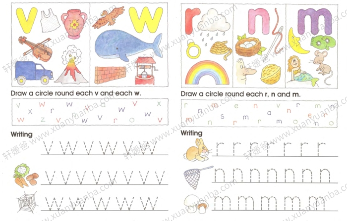 《控笔练习 Begin to Write Book 1+2》发展和练习手写的基础知识练习册 PDF百度云网盘下载