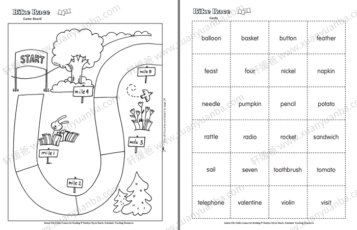《Instant File-Folder Games for Reading》阅读游戏手工书提供阅读技能PDF百度云网盘下载