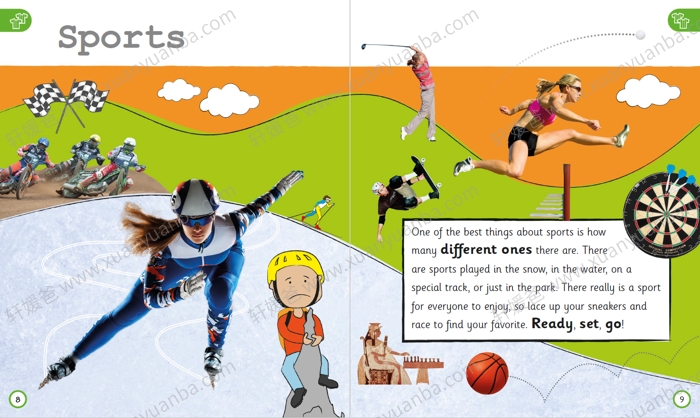 《DK体育百科全书》丰富的插画 学习各种体育知识 224页 PDF百度云网盘下载