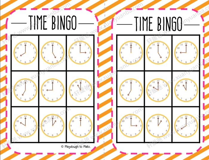 《Telling Time Activity Pack 学习认时间教具》英语时间启蒙 PDF百度云网盘下载