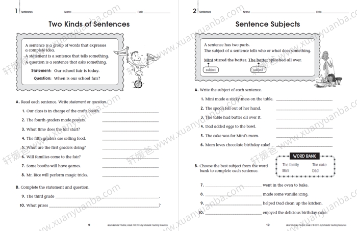 《Great Grammar Practice》1-6级全套小学语法练习册PDF 百度云网盘下载