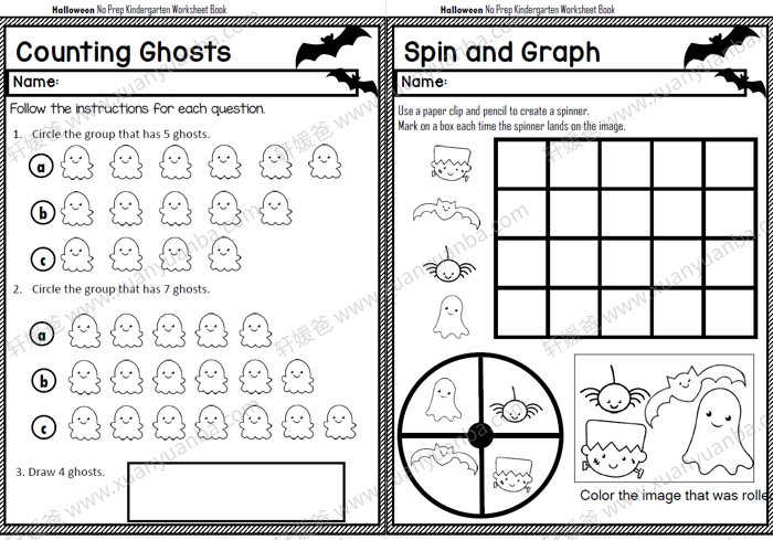 《万圣节主题素材资源包》活动手工练习+教师游戏互动课件PPT+DIY面具+绘本+视频 百度云网盘下载