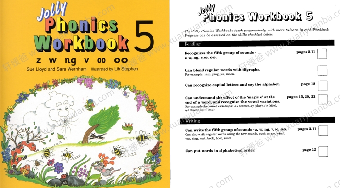 《Jolly Phonics Workbooks 1-7册》欢乐英语儿童自然拼读练习册 PDF 百度云网盘下载