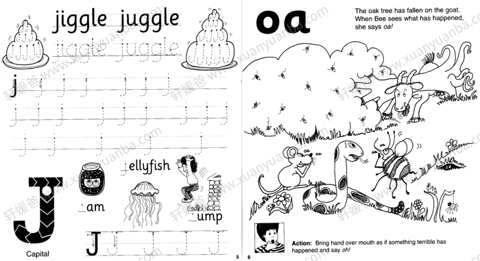 《Jolly Phonics Workbooks 1-7册》欢乐英语儿童自然拼读练习册 PDF 百度云网盘下载
