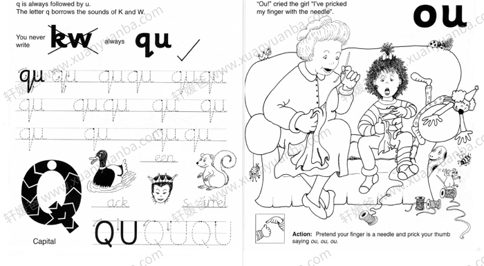 《Jolly Phonics Workbooks 1-7册》欢乐英语儿童自然拼读练习册 PDF 百度云网盘下载