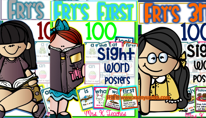 《Sight Word Sentence 300》全三册英语高频词闪卡3册强化记忆 PDF 百度云网盘下载