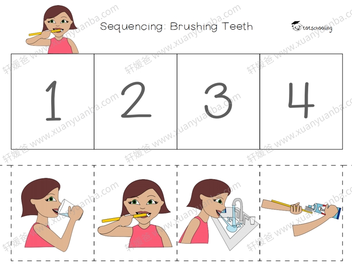 《阅读排序手工游戏练习纸4套》PDF 百度云网盘下载