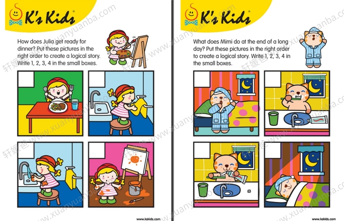 《阅读排序手工游戏练习纸4套》PDF 百度云网盘下载