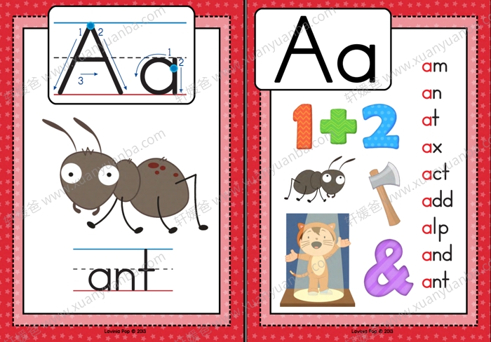 《回到学校每周一个字母系列》2200+页字母学习启蒙互动素材包 百度云网盘下载