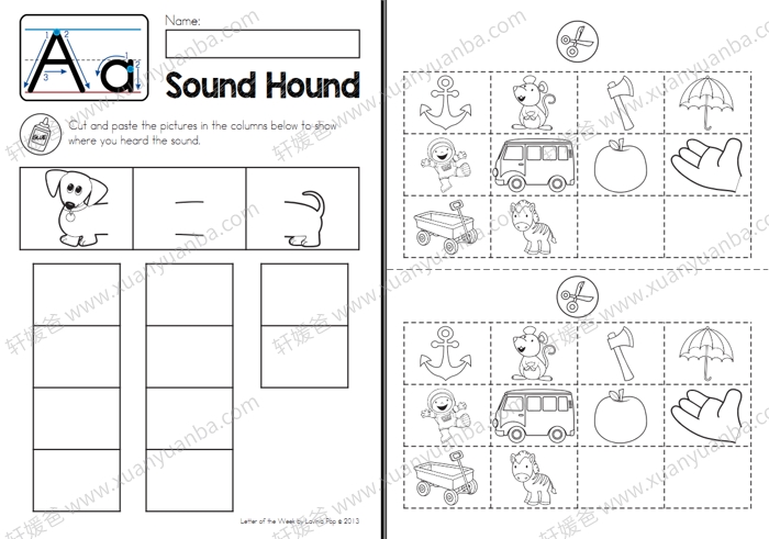 《回到学校每周一个字母系列》2200+页字母学习启蒙互动素材包 百度云网盘下载