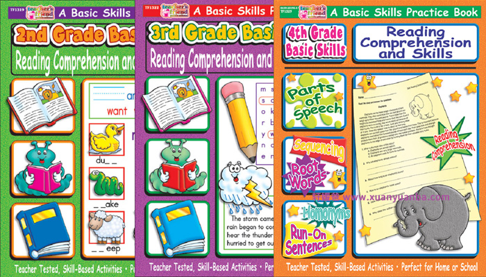 《Reading Comprehension and Reading Skills G1-G6》阅读理解练习册附带答案 PDF百度云网盘下载