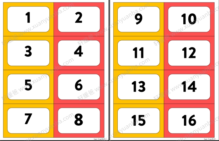 《Number Sense Activities》0-20英文数感游戏活动练习纸 PDF百度云网盘下载