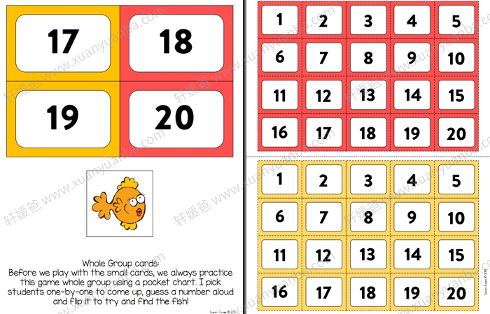 《Number Sense Activities》0-20英文数感游戏活动练习纸 PDF百度云网盘下载