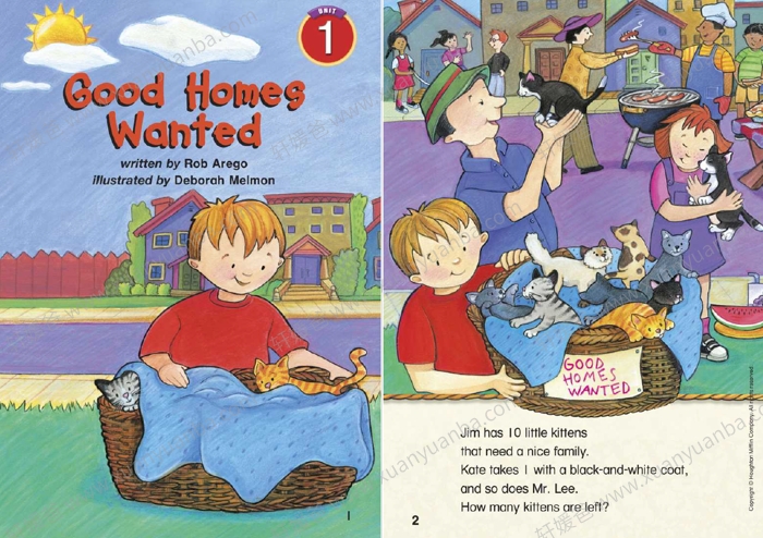 《Houghton Mifflin Math GK-G6》美国加州教材7级+3阅读绘本 PDF 百度云网盘下载