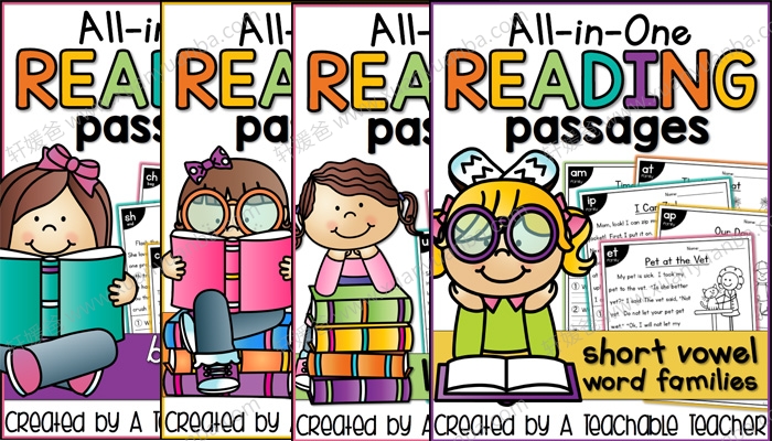 《All in One Bundle美英》Phonics自然拼读阅读短文专项练习 PDF百度云网盘下载