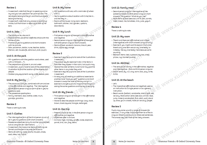 《Grammar Friends 1-6》牛津语法朋友学生书+教师书 百度云网盘下载