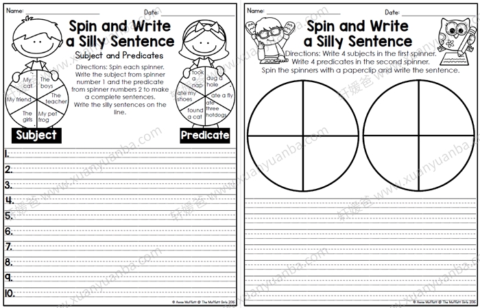《Language Arts and Grammar2级》TPT超1500页初级+进阶英语语法含答案 PDF百度云网盘下载