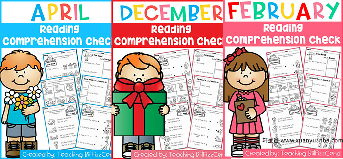 《Reading Comprehension Check》1-10月阅读理解连线练习纸 PDF 百度云网盘下载