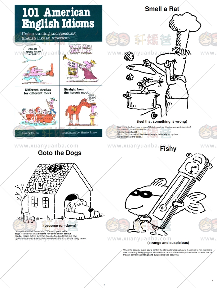 《美式谚语俗语谜语典故300例》3本有趣的英语学习书 PDF+MP3音频 百度云网盘下载