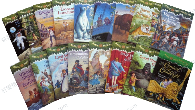 《Magic Tree House》神奇树屋神奇书屋 52本配PDF+MOBI+MP3音频 百度云网盘下载